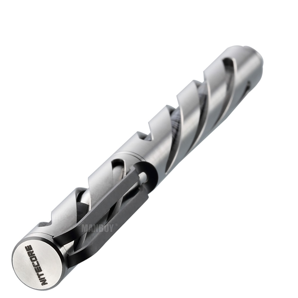 NITECORE-NTP10 티타늄 전술 펜, 할로윈 카브 바디 텅스텐 스틸 테이퍼 팁 매트 알루미늄 합금 자기 방어, 무료 배송
